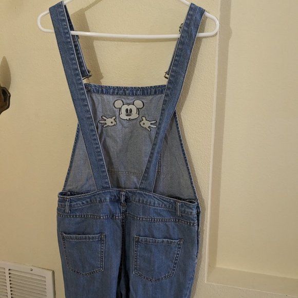 Disney Mickey & Co. Collection x Forever 21 Denim Ombre Overalls Size Small - Picture 4 of 5